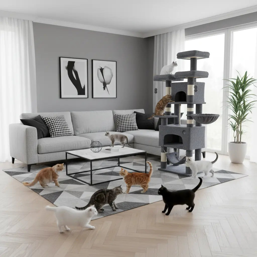 Arbre à chat SkyImperium – Le royaume vertical ultime pour votre chat 176 cm