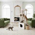 Arbre à chat  LitterLux Tower – La tour élégante qui cache la litière de votre chat 144cm