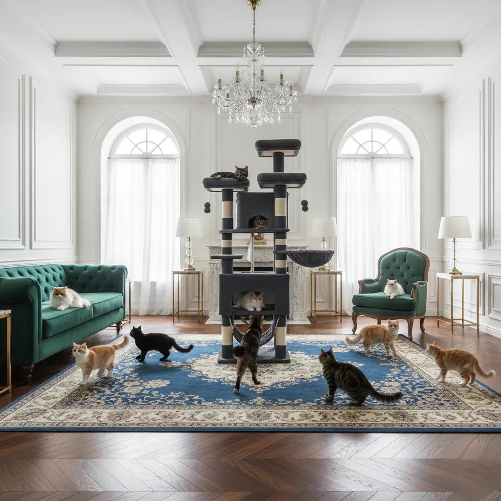Arbre à chat SkyImperium – Le royaume vertical ultime pour votre chat 176 cm
