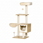 Arbre à chat en bois ImperialCat – Le centre d’activités premium pour votre chat 126 cm