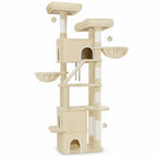Arbre à chat GrandAscend – Le palace vertical pour chats exigeants et Maine Coon 185 cm