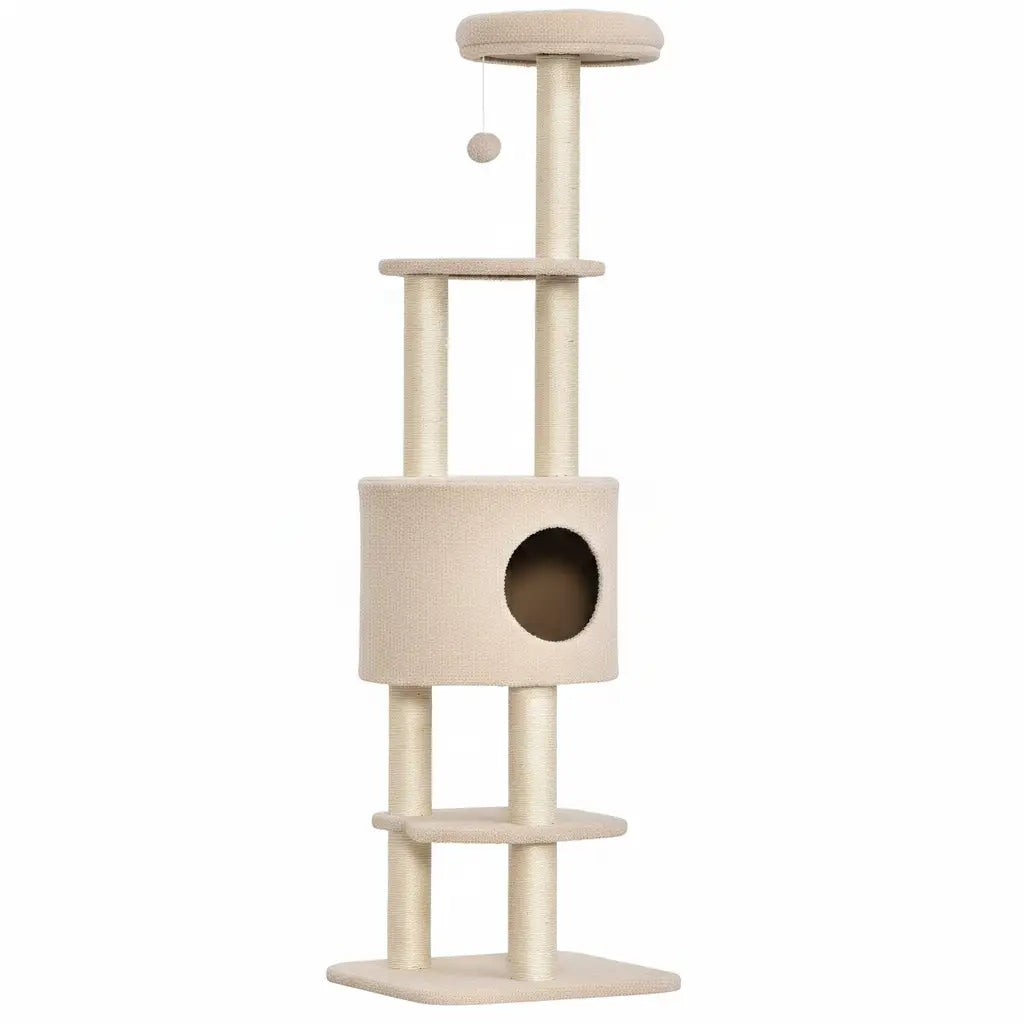 Arbre à chat VelvetMajesty – Le royaume du confort pour votre chat 148 cm