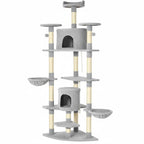 Arbre à chat XXL Royal Haven – La tour de détente féline ultime pour grands chats comme les Maine Coon jusqu’à 10 kg 200 cm