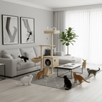 Arbre à chat en bois ImperialCat – Le centre d’activités premium pour votre chat 126 cm