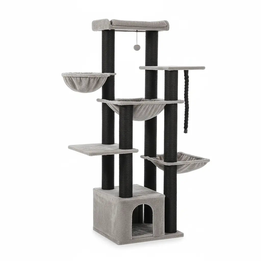 Arbre à chat XL pour grands chats comme les Maine Coon – TitanClimb 170 cm