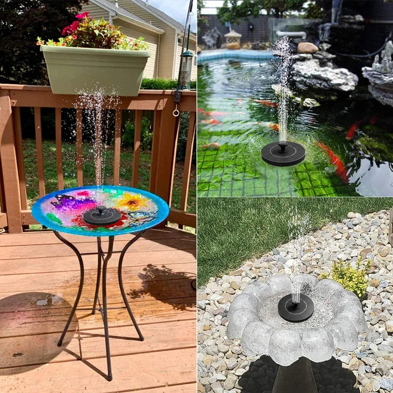 FONTAINE SOLAIRE FLOTTANTE – ANIMEZ VOTRE JARDIN EN TOUTE AUTONOMIE
