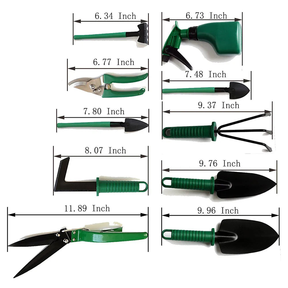 KIT OUTILS DE JARDINAGE 10 PIÈCES – COMPLET, PRATIQUE & DURABLE