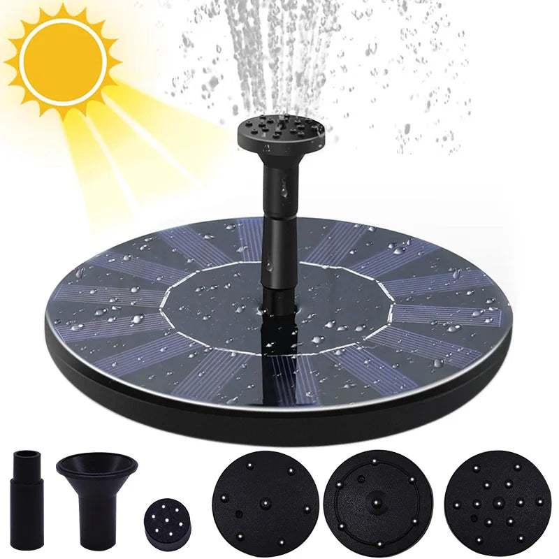 FONTAINE SOLAIRE FLOTTANTE – ANIMEZ VOTRE JARDIN EN TOUTE AUTONOMIE
