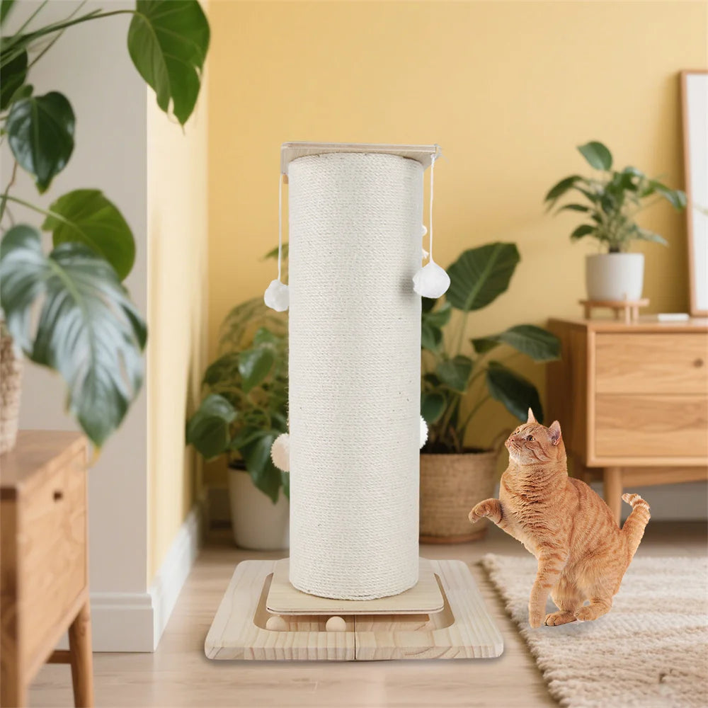 POTEAU GRIFFOIR CHAT EN SISAL – JEU, ESCALADE & PROTECTION DES MEUBLES