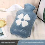 BOUILLOTE AVEC HOUSSE AMOVIBLE DOUCE 1000ML – CHALEUR RÉCONFORTANTE & DÉTENTE IMMÉDIATE