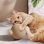 Grande balle en sisal pour chat – jouet interactif à gratter, mâcher & stimuler