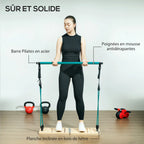 KIT BARRE PILATES AVEC BANDES – HOME GYM COMPLET & TONIFICATION