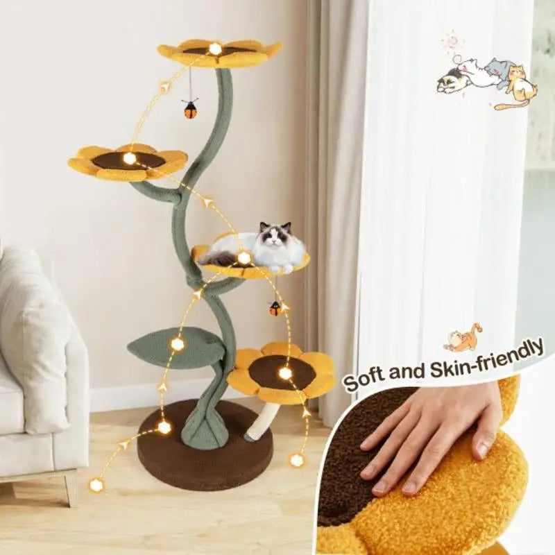 ARBRE À CHAT TOURNESOL MULTI-NIVEAUX