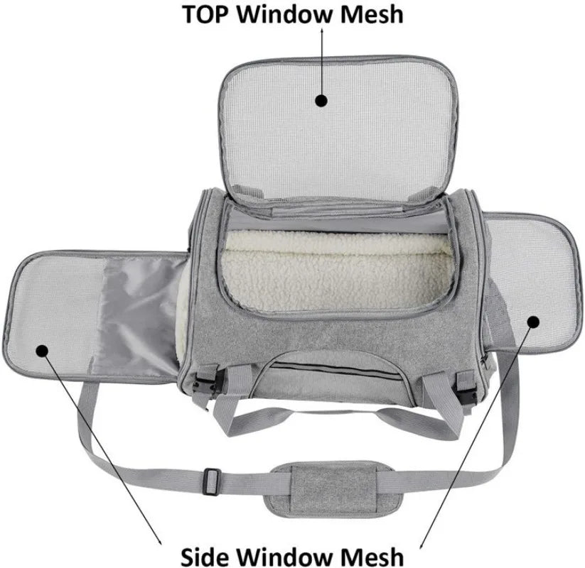 SAC DE TRANSPORT PLIABLE POUR ANIMAUX – CONFORT & MOBILITÉ PARTOUT
