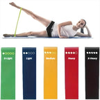 LOT DE 5 BANDES ÉLASTIQUES DE RÉSISTANCE – FITNESS, YOGA & PILATES