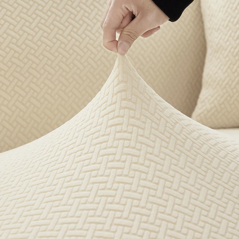 HOUSSE DE CANAPÉ EXTENSIBLE JACQUARD – PROTECTION & STYLE INSTANTANÉ
