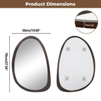 MIROIR MURAL VINTAGE EN BOIS DE NOYER – ÉLÉGANCE & CARACTÈRE