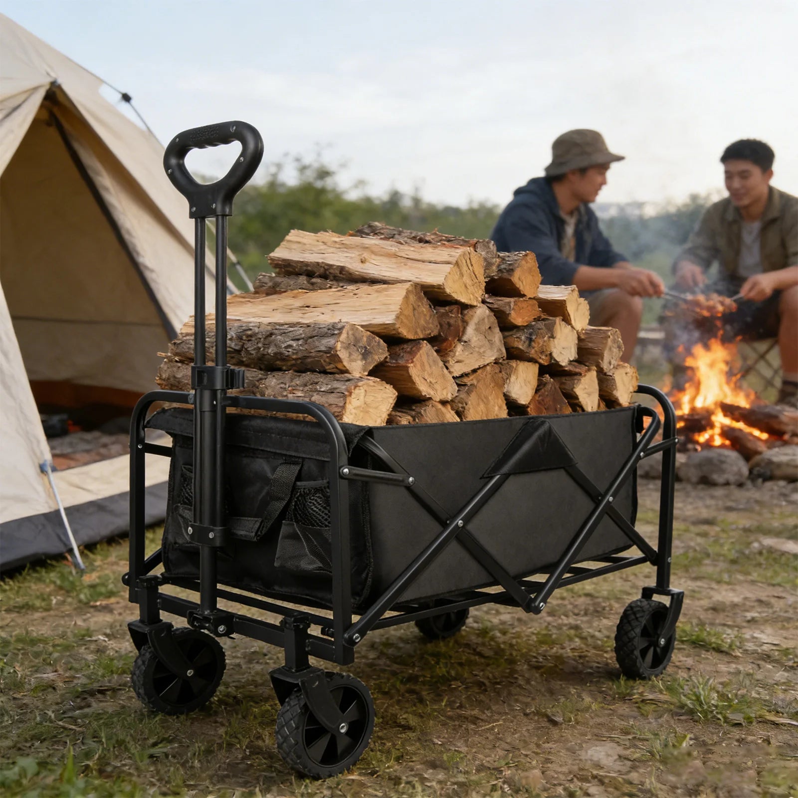 CHARIOT PLIABLE 100L – TRANSPORT FACILE & CAPACITÉ MAXIMALE