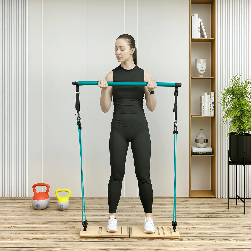 KIT BARRE PILATES AVEC BANDES – HOME GYM COMPLET & TONIFICATION