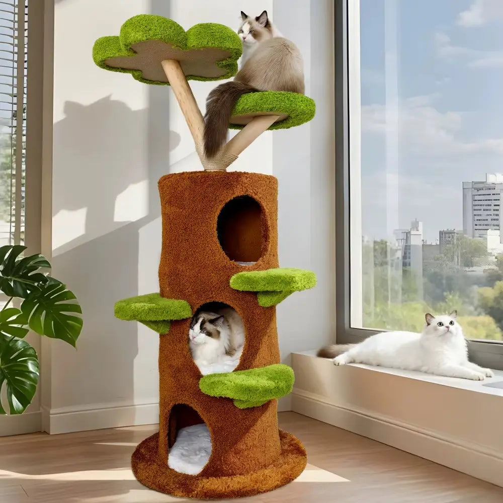Floréa canopy – Arbre à chat design végétal en bois massif 148 cm