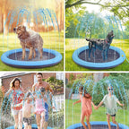 TAPIS D'EAU RAFRAÎCHISSANT POUR CHIEN – FRAÎCHEUR, JEU & AMUSEMENT ESTIVAL