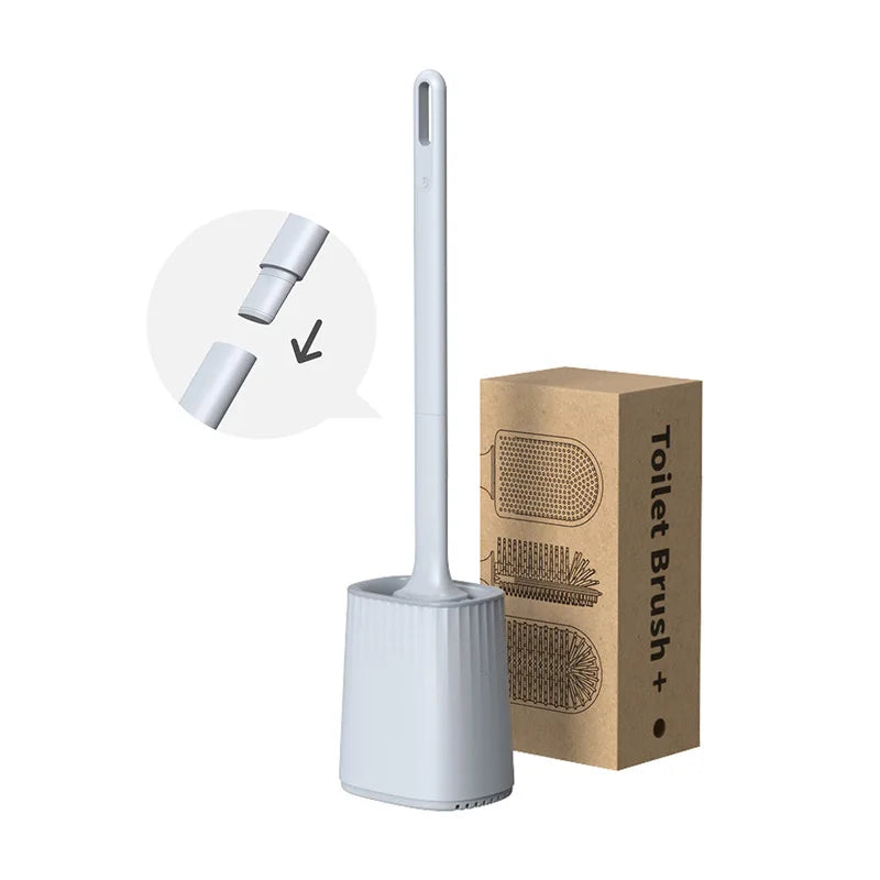 BROSSE WC FLEXIBLE EN SILICONE MURALE – HYGIÈNE PARFAITE & NETTOYAGE SANS EFFORT