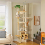 Arbre à chat en bois SkyLuxe Vertical – Le royaume félin du sol au plafond