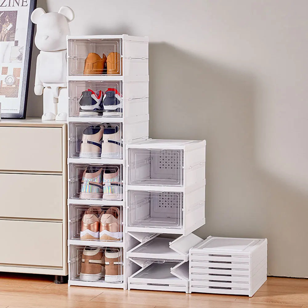 MEUBLE RANGE-CHAUSSURES PLIABLE 6 NIVEAUX – ORGANISATION, VISIBILITÉ & GAIN DE PLACE