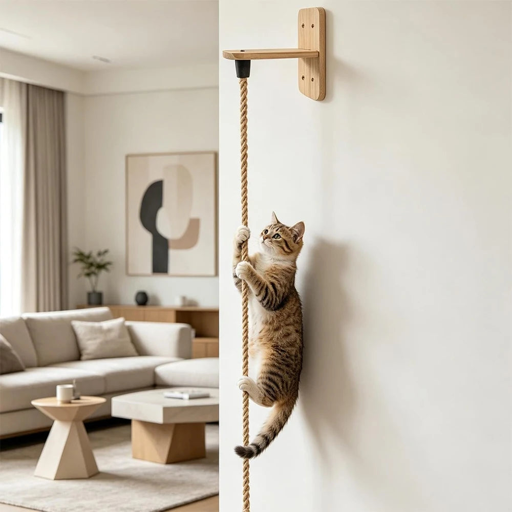 CORDE D'ESCALADE MURALE  POUR CHAT