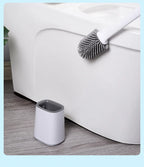 BROSSE WC FLEXIBLE EN SILICONE MURALE – HYGIÈNE PARFAITE & NETTOYAGE SANS EFFORT