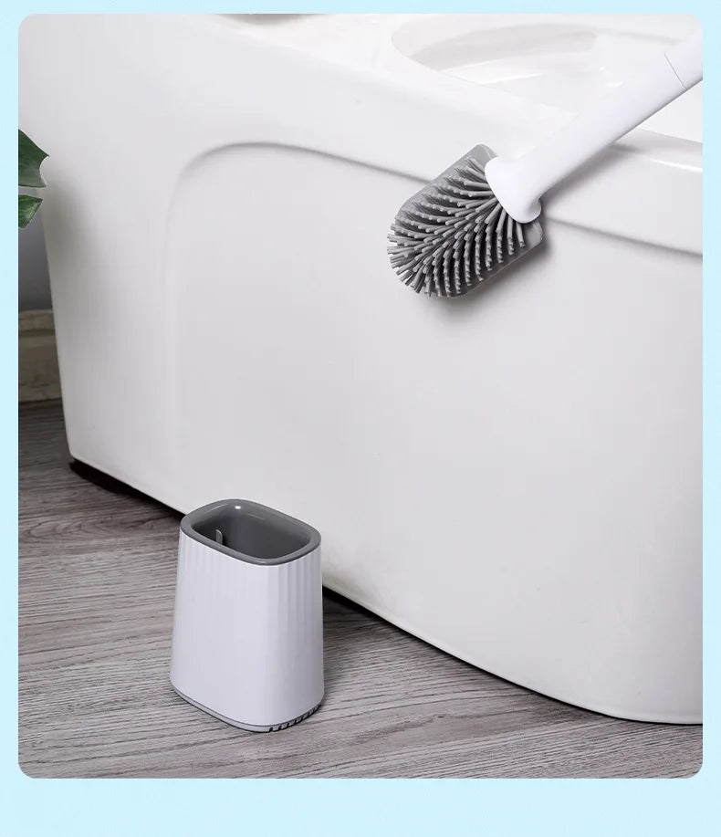 BROSSE WC FLEXIBLE EN SILICONE MURALE – HYGIÈNE PARFAITE & NETTOYAGE SANS EFFORT