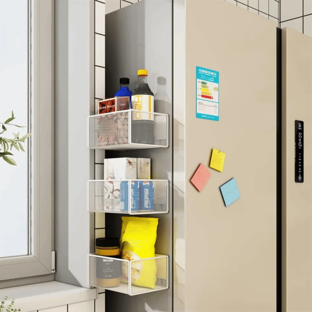 PANIER MAGNÉTIQUE DE RANGEMENT – ORGANISATION, GAIN DE PLACE & STYLE