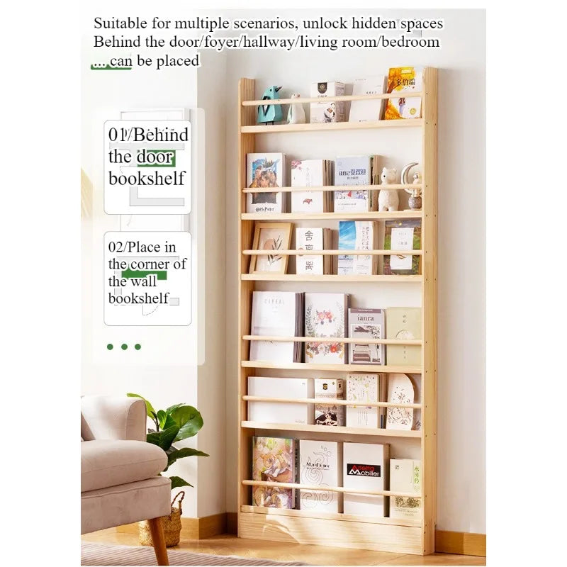 BIBLIOTHÈQUE EN BOIS MASSIF – RANGEMENT, STYLE & GAIN DE PLACE