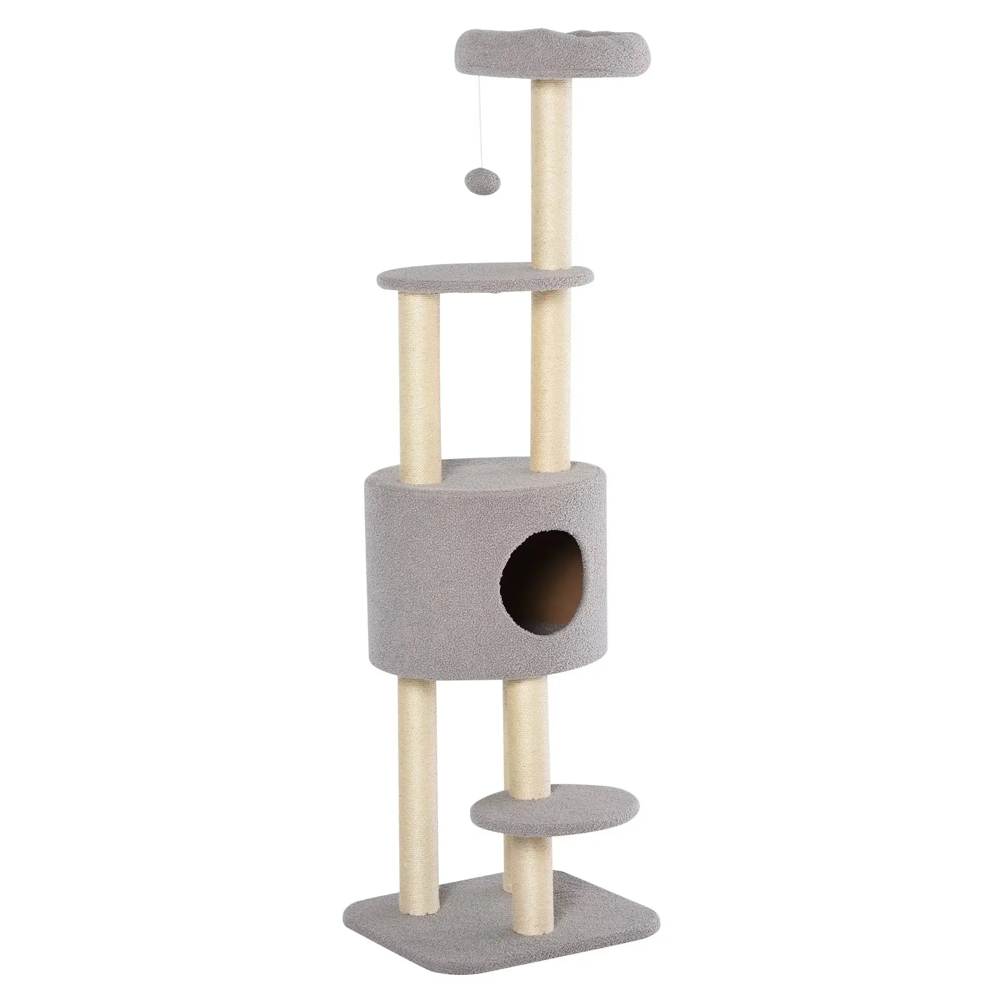 Arbre à chat VelvetMajesty – Le royaume du confort pour votre chat 148 cm
