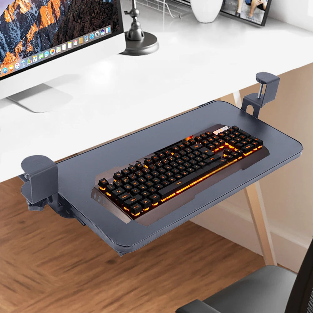 SUPPORT CLAVIER COULISSANT – ERGONOMIE, CONFORT & GAIN DE PLACE