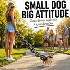 TERMINÉ LES LAISSES ORDINAIRES – LAISSE CHAÎNE XXL HUMORISTIQUE POUR PETIT CHIEN