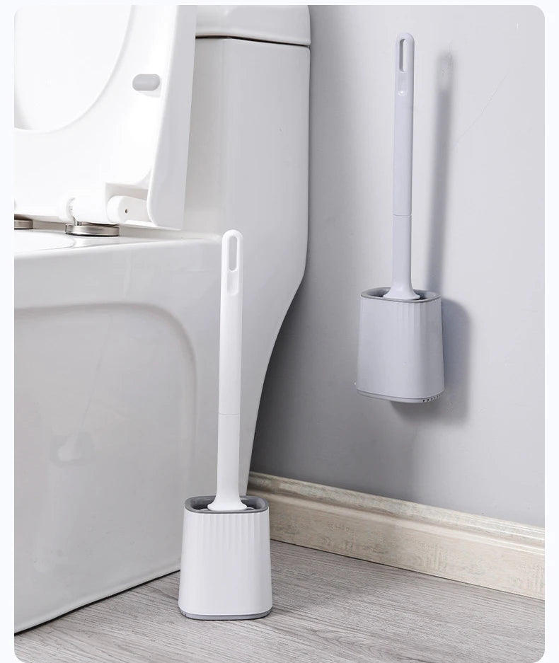 BROSSE WC FLEXIBLE EN SILICONE MURALE – HYGIÈNE PARFAITE & NETTOYAGE SANS EFFORT