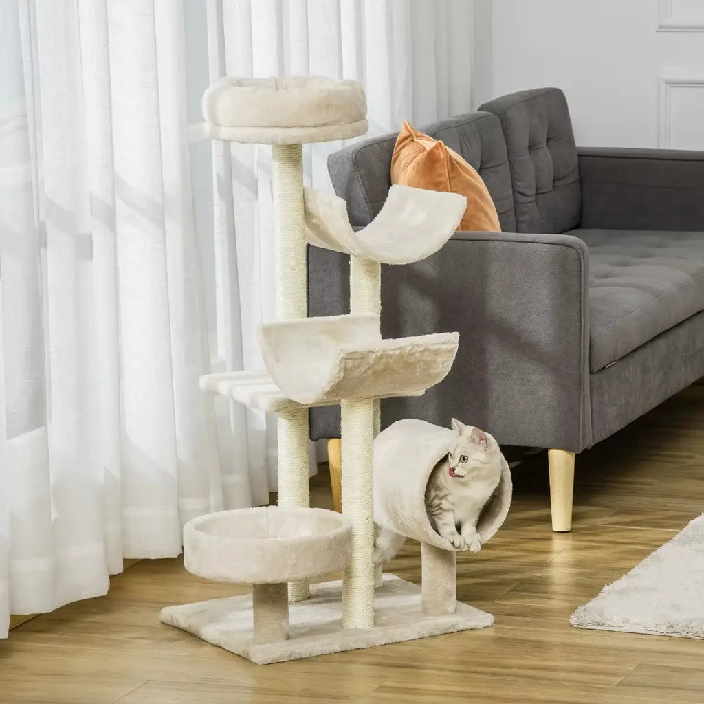 VelourPlay – L’arbre à chat chic et ludique 105 cm
