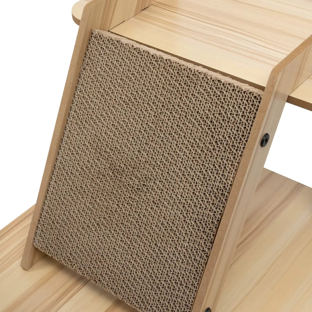 CosmoLuxe – L’arbre à chat en bois design aux airs de station spatiale 140 cm