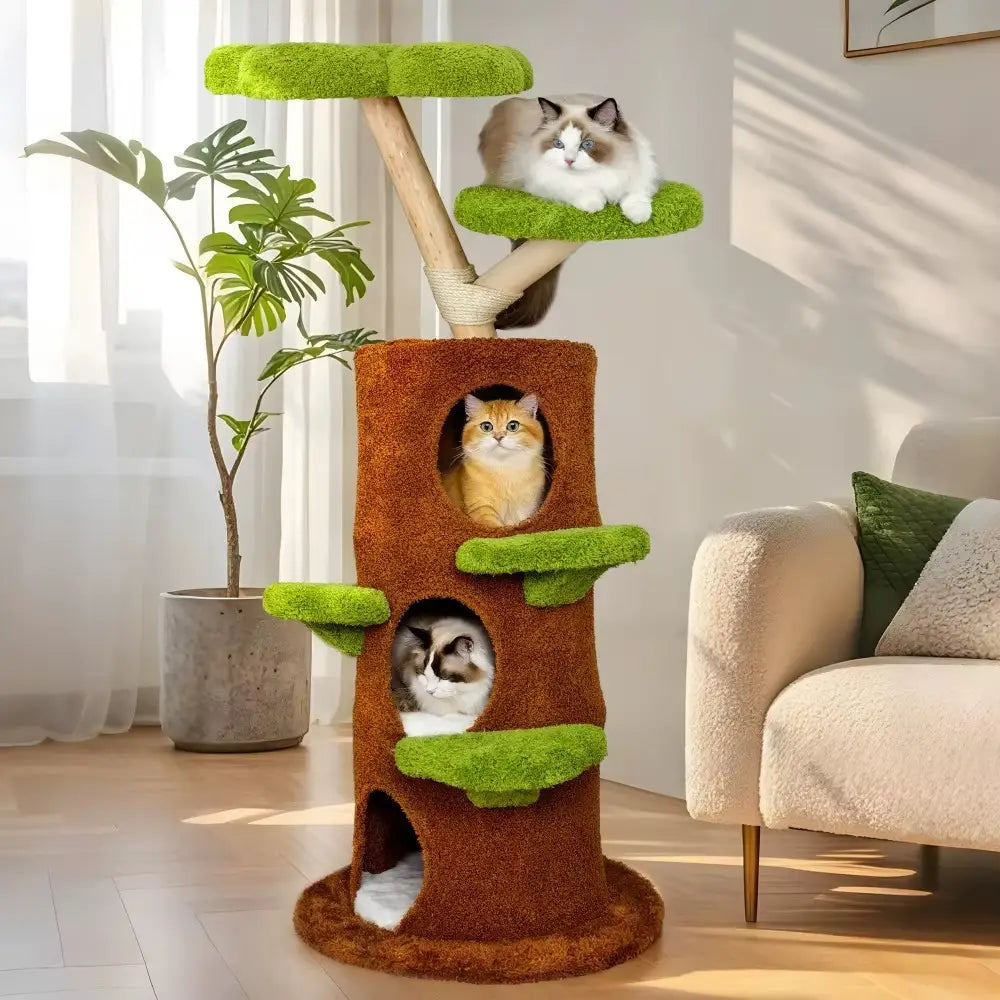 Floréa canopy – Arbre à chat design végétal en bois massif 148 cm