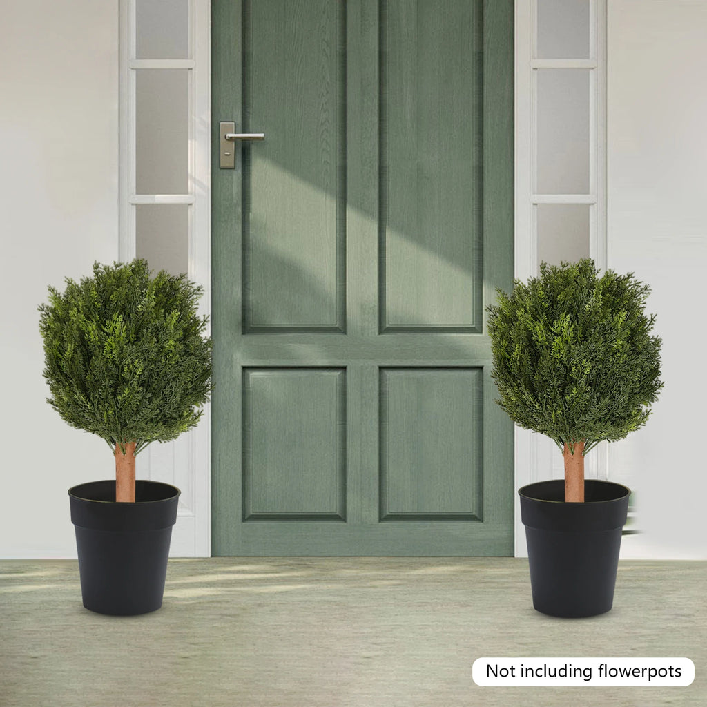 CYPRÈS ARTIFICIELS 2 PCS – DÉCORATION ÉLÉGANTE & SANS ENTRETIEN