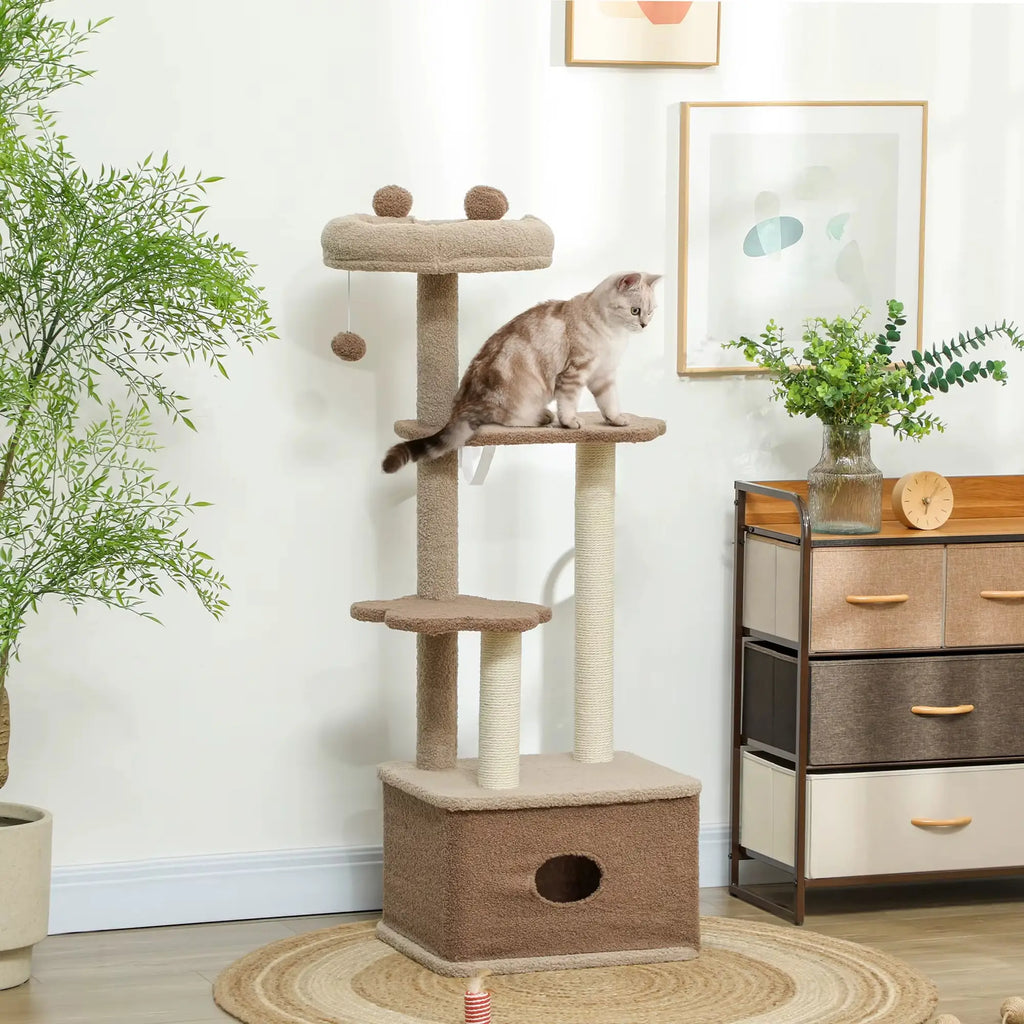 Cachemire Loft – L’arbre à chat élégant et apaisant 133 cm