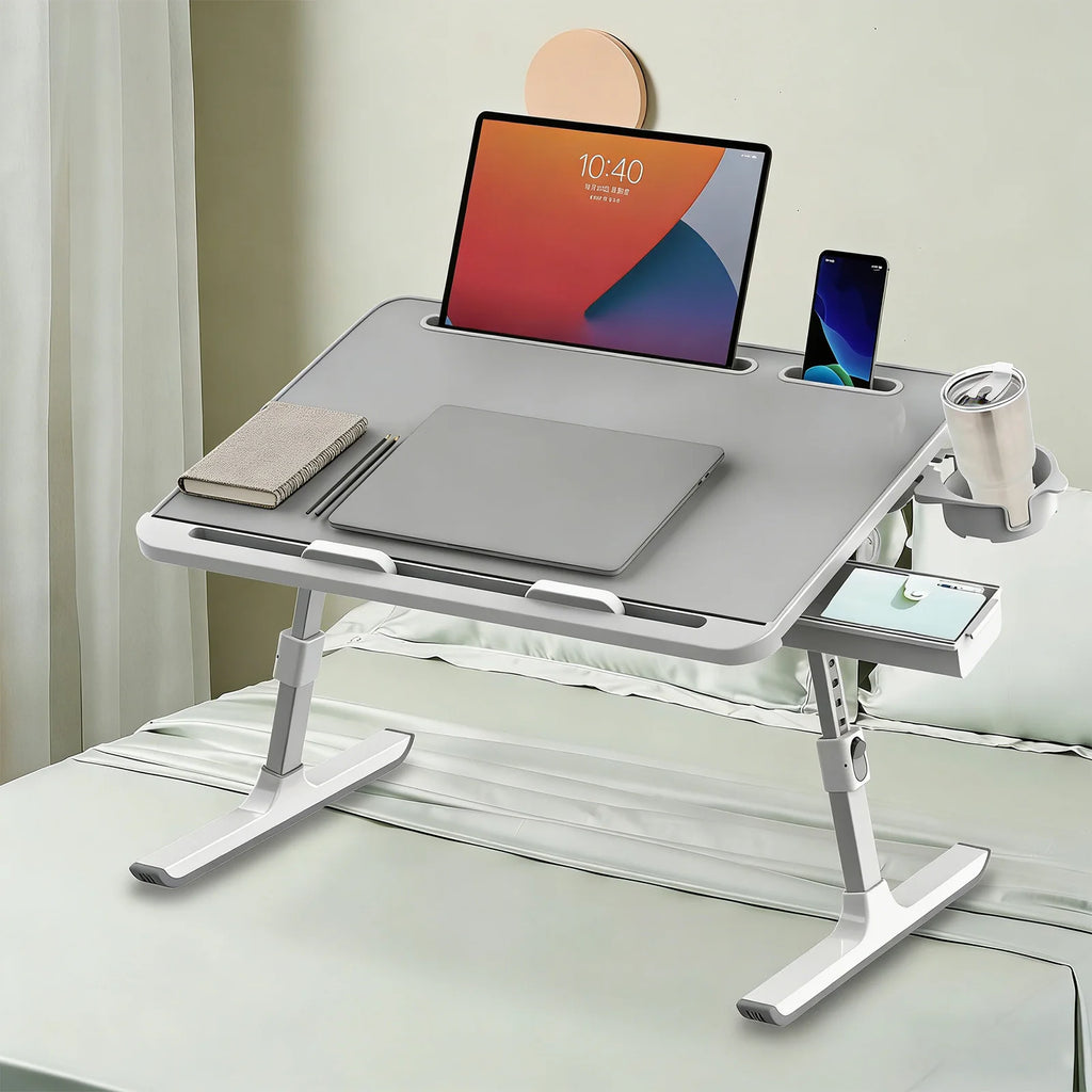 TABLE ORDINATEUR PLIABLE RÉGLABLE – CONFORT, PRATICITÉ & POLYVALENCE