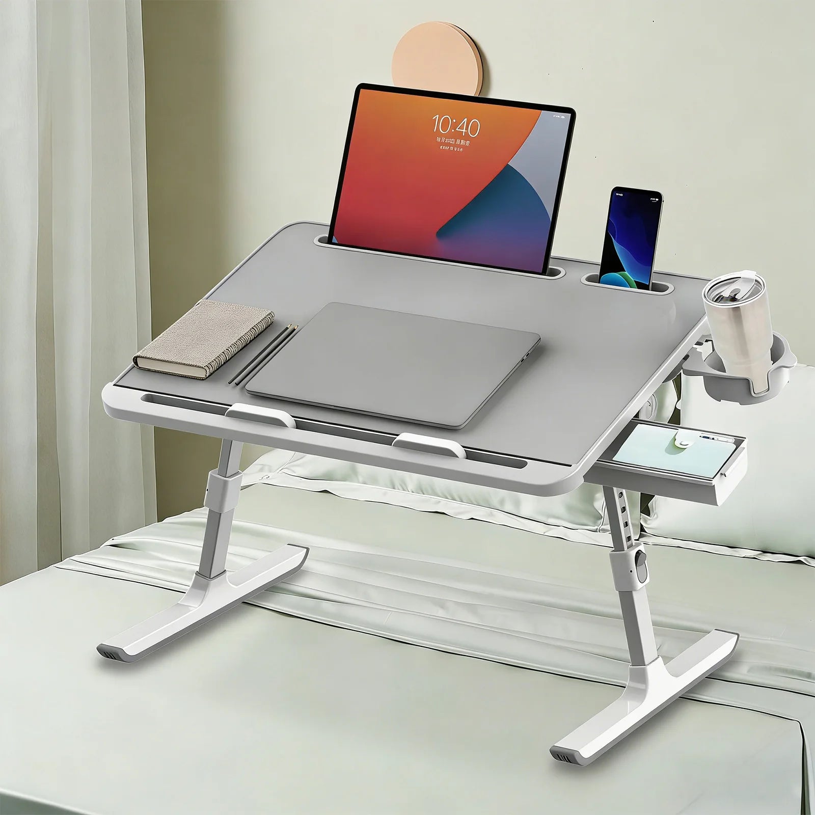 TABLE ORDINATEUR PLIABLE RÉGLABLE – CONFORT, PRATICITÉ & POLYVALENCE