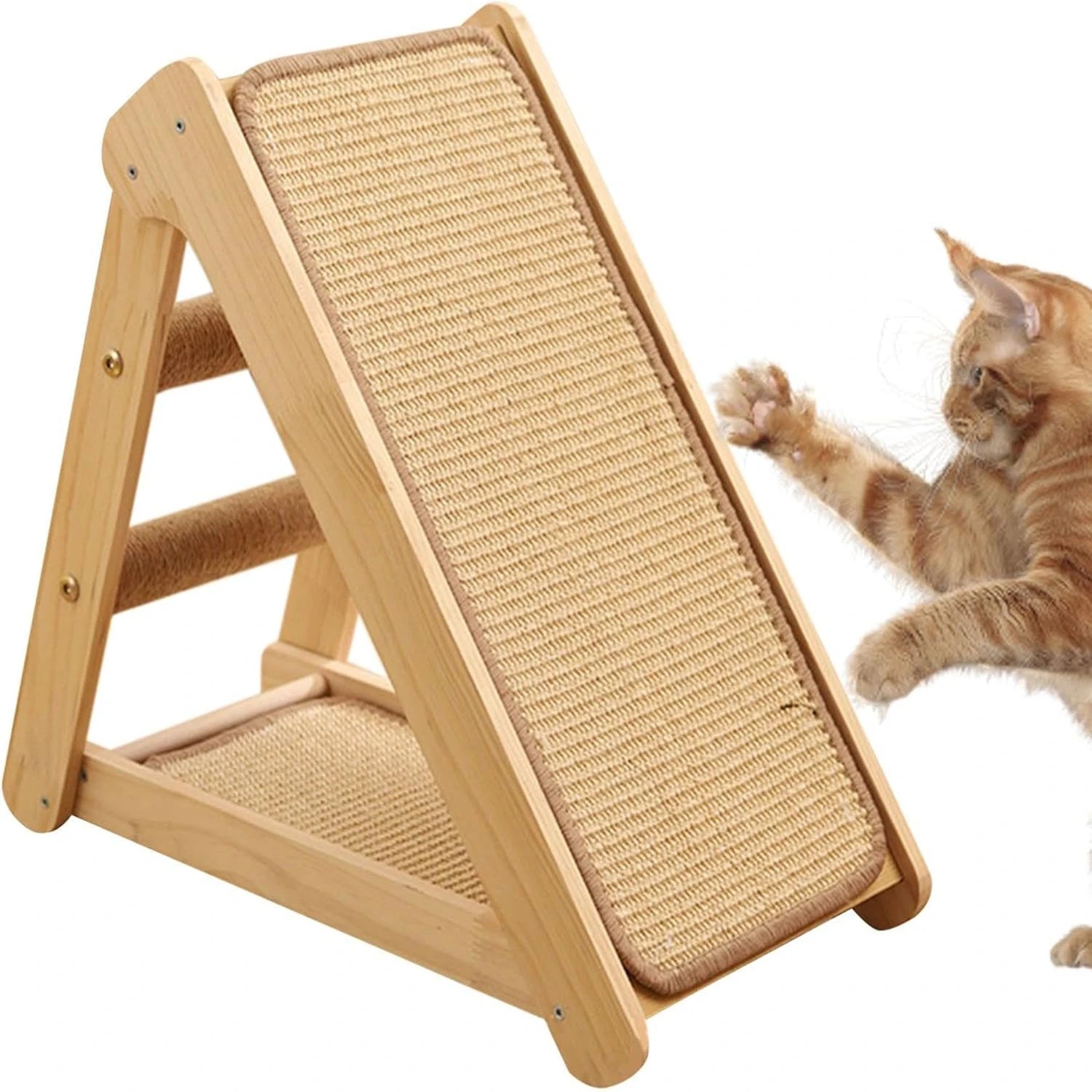 GRIFFOIR D'ESCALADE EN BOIS ET SISAL