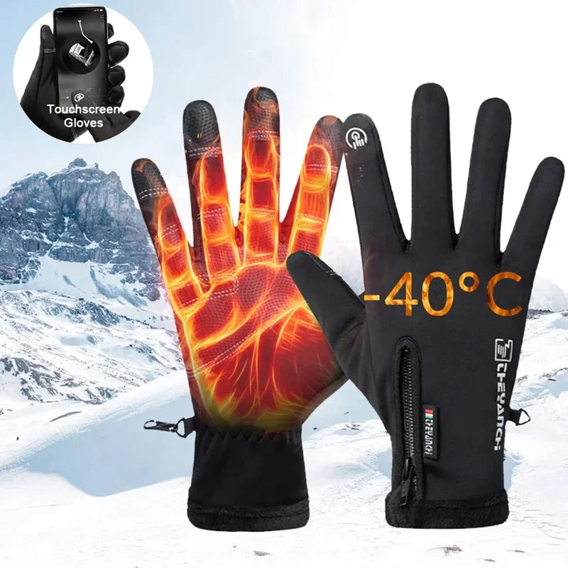 GANTS D’HIVER IMPERMÉABLES – CHALEUR, ADHÉRENCE & ÉCRAN TACTILE