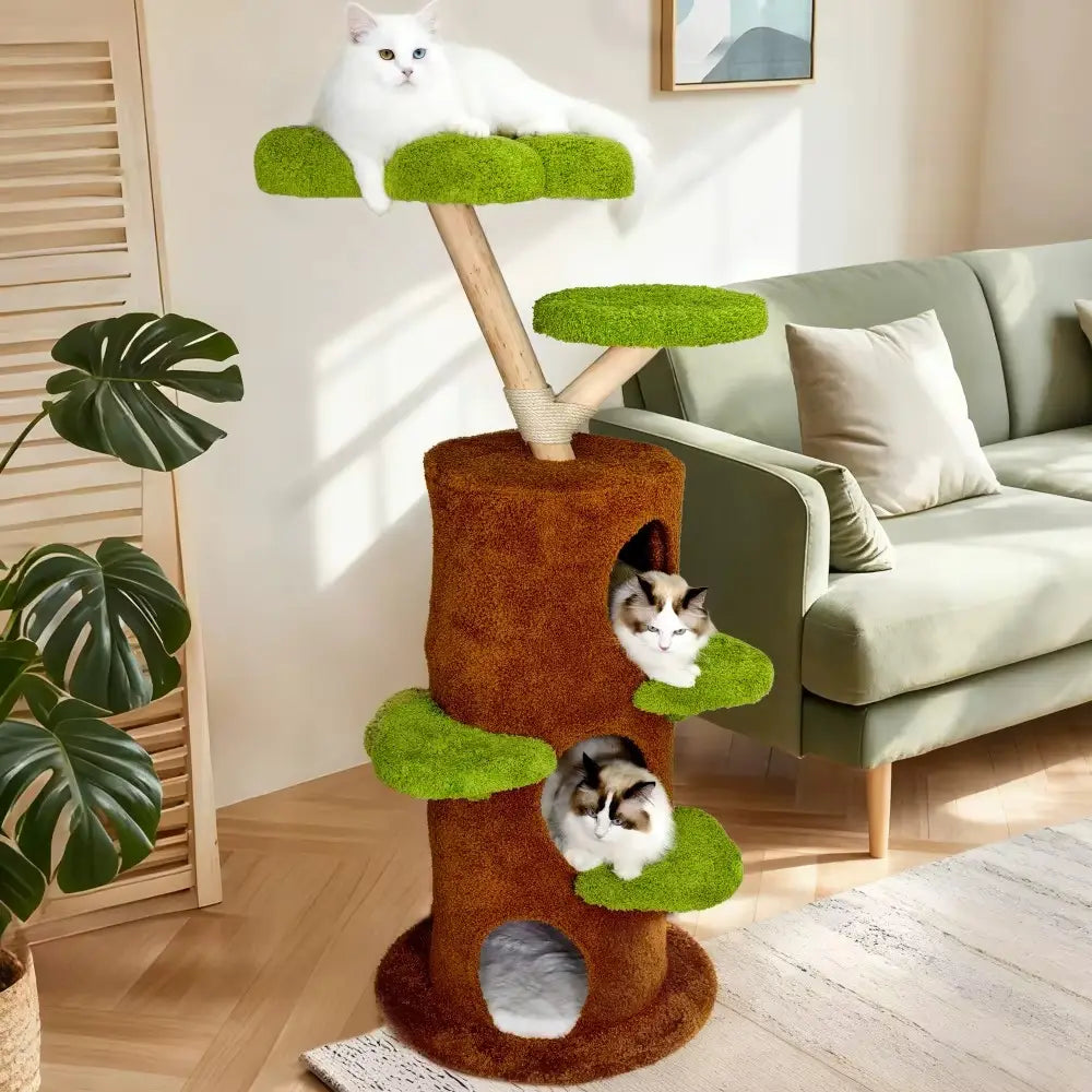 Floréa canopy – Arbre à chat design végétal en bois massif 148 cm
