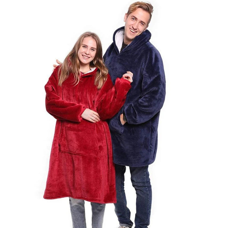 SWEAT-PLAID POLAIRE À CAPUCHE – CHALEUR XXL & CONFORT ABSOLU