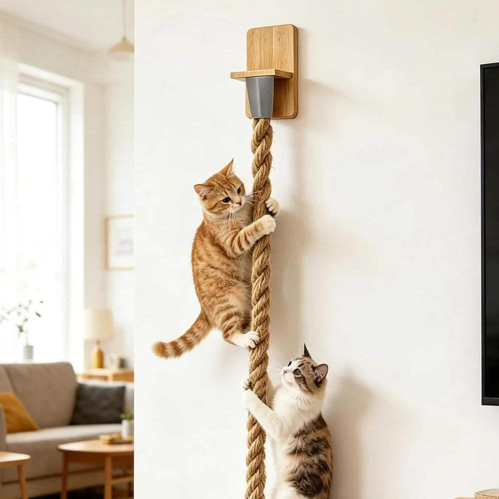 CORDE D'ESCALADE MURALE  POUR CHAT
