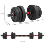 SET D’HALTÈRES AJUSTABLES 20 KG – MUSCULATION COMPLÈTE À DOMICILE